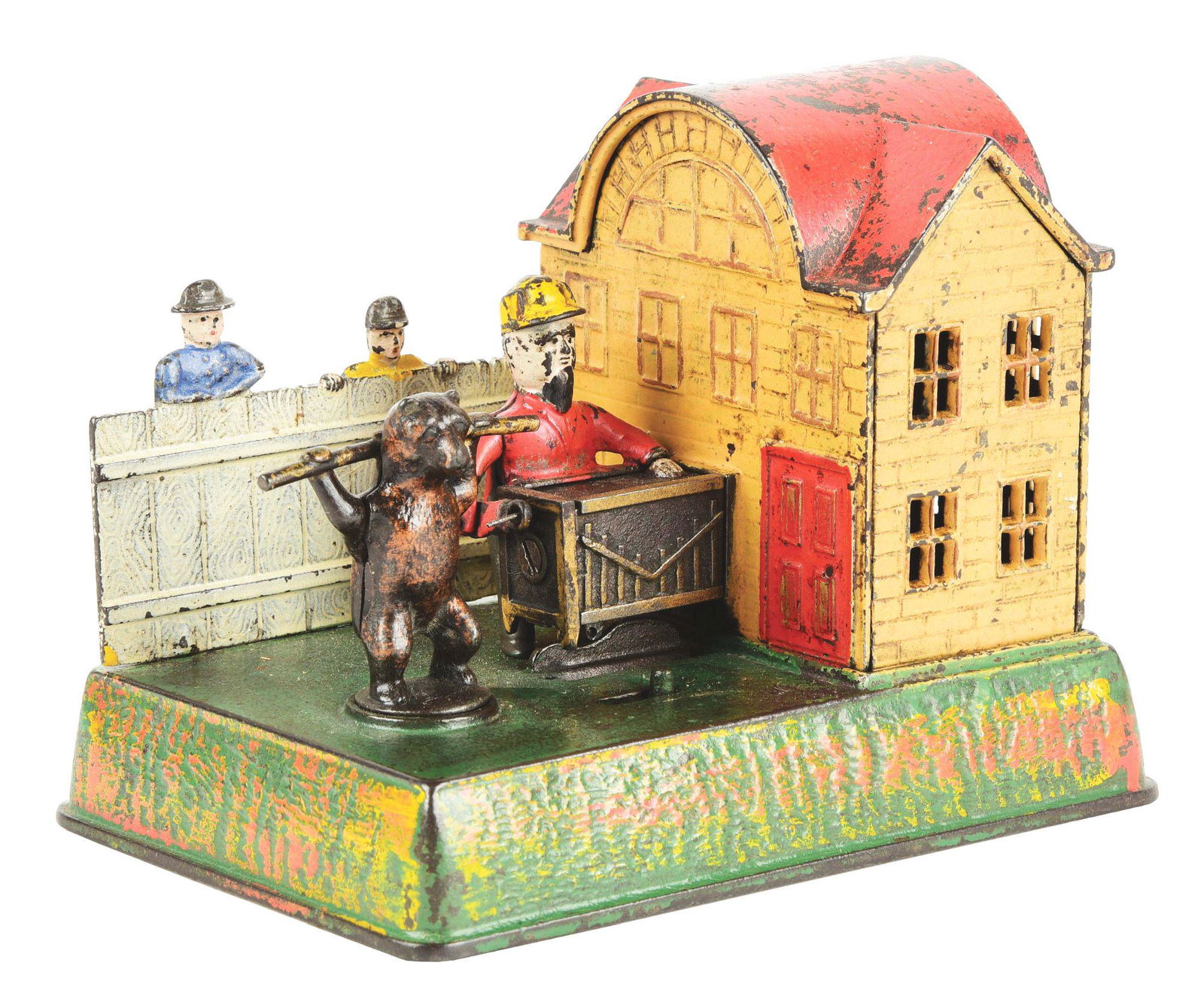 ORGAN GRINDER PERFORMING BEAR. (1 of 5)