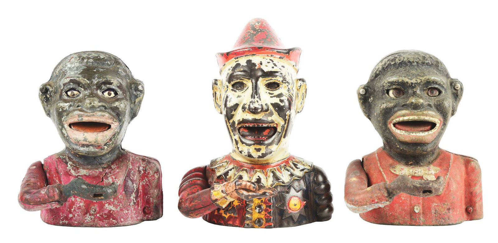 LOT OF 3: HUMPTY DUMPTY AND SPANISH JOLLY "N" CAST IRON (1 of 6)