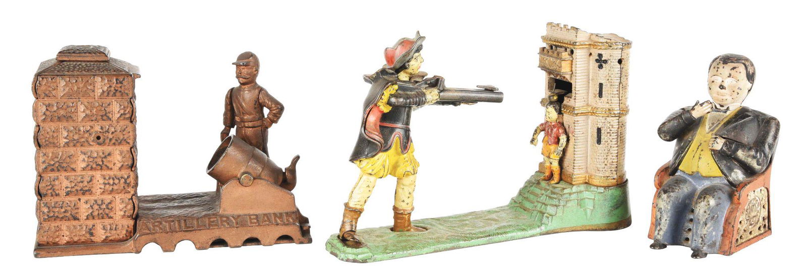 LOT OF 3: TAMMANY, WILLIAM TELL AND ARTILLERY BANKS. (1 of 8)