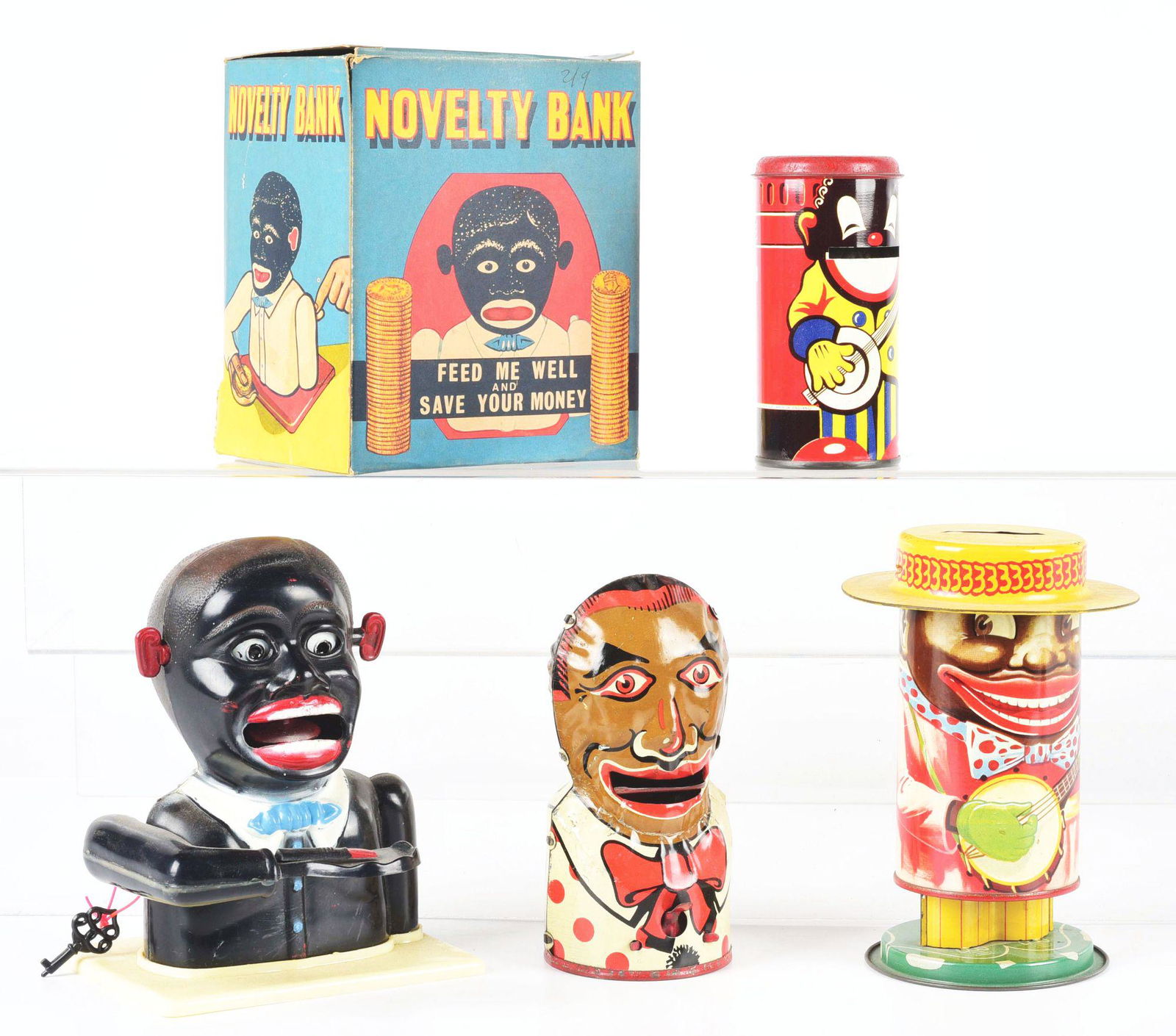 LOT OF 4: VARIOUS FOREIGN MADE TIN LITHO AND PLASTIC (1 of 4)