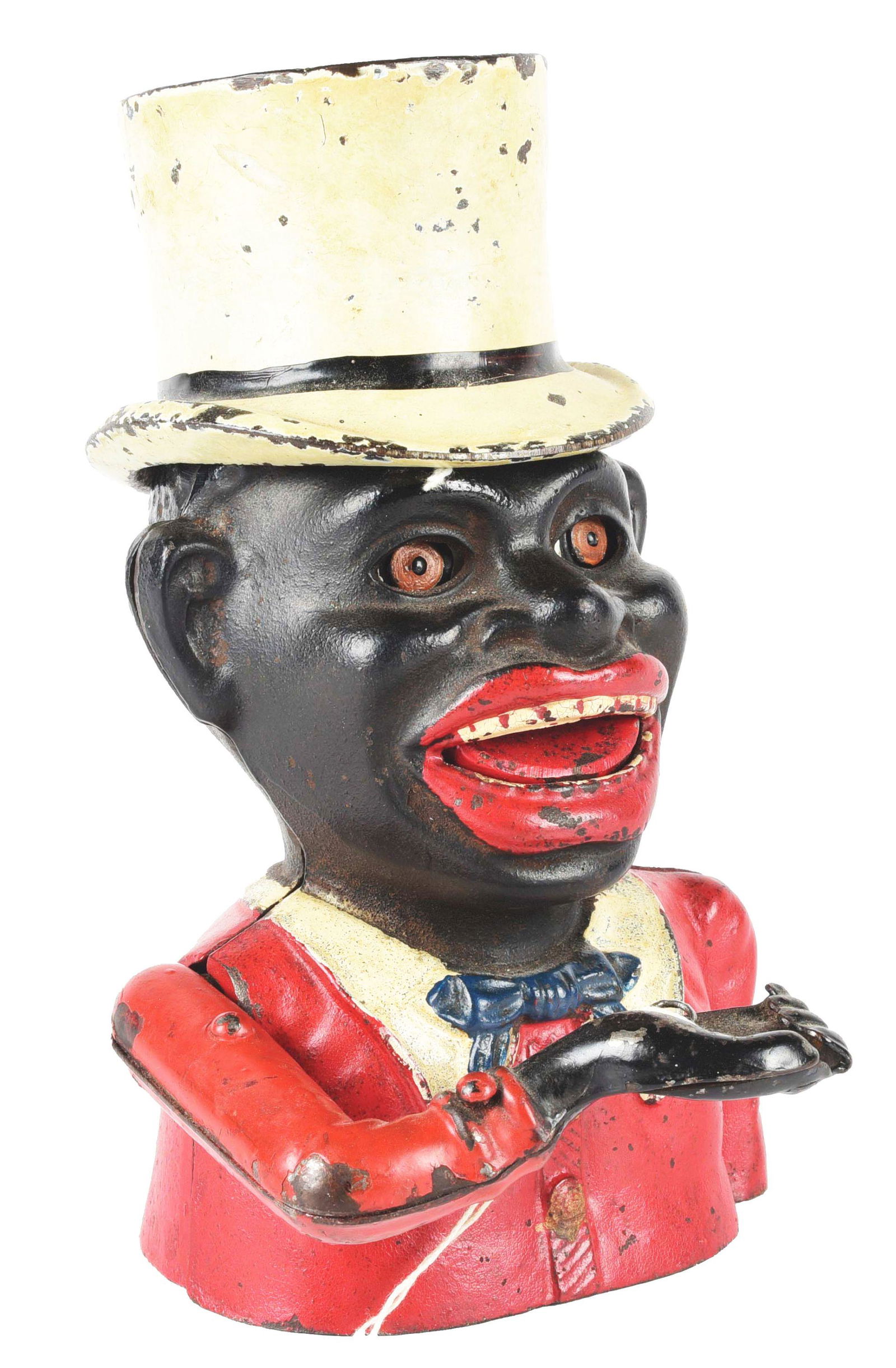 JOLLY "N" HIGH HAT MECHANICAL BANK. (1 of 5)