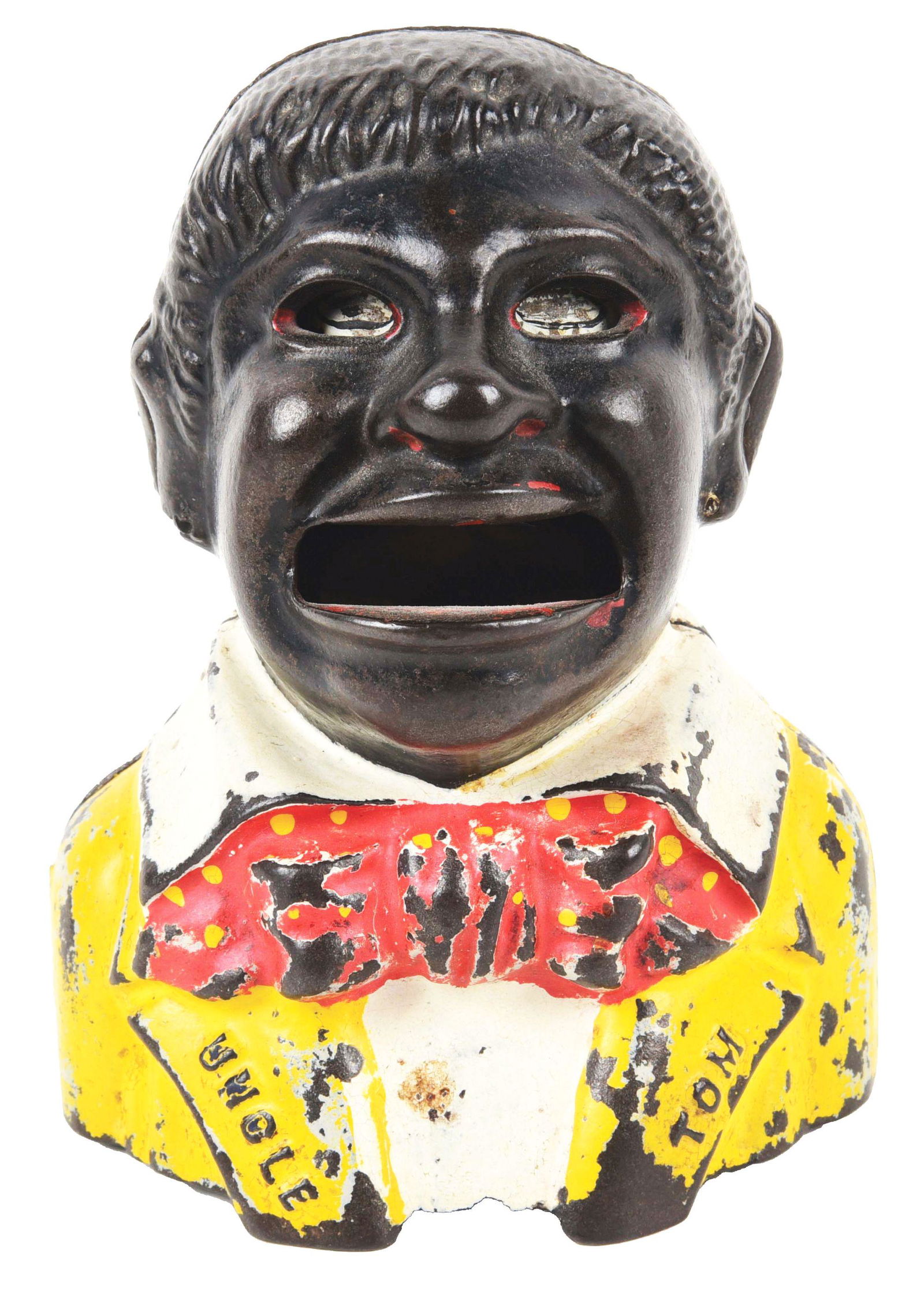 UNCLE TOM CAST IRON BANK. (1 of 5)