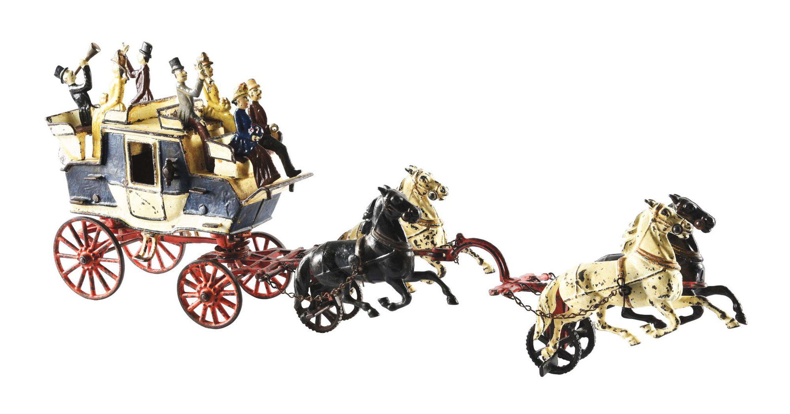 HORSE DRAWN CARPENTER TALLY HO CAST IRON COACH. (1 of 6)