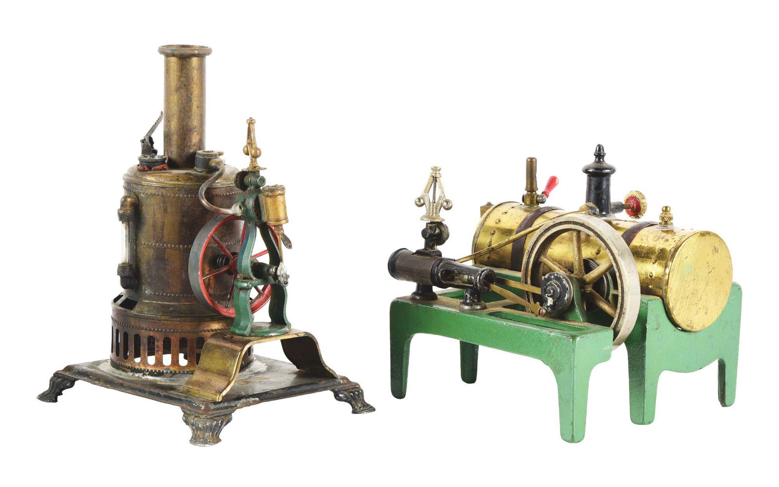 LOT OF 2: VERTICAL AND HORIZONTAL WEEDMAN STEAM ENGINE (1 of 4)