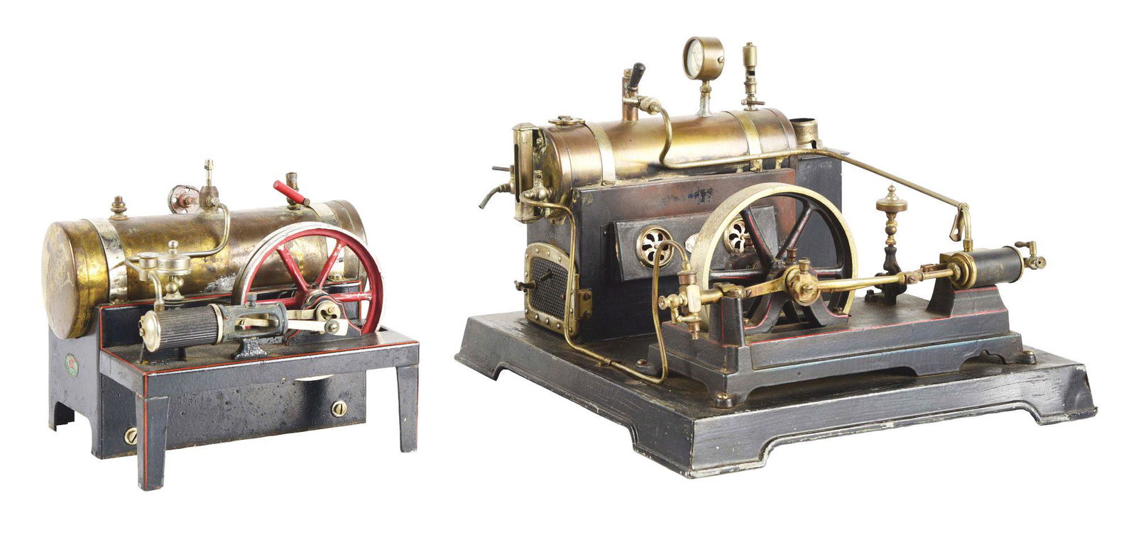 LOT OF 2: GERMAN DOLL COMPANY VERTICAL STEAM ENGINE (1 of 4)