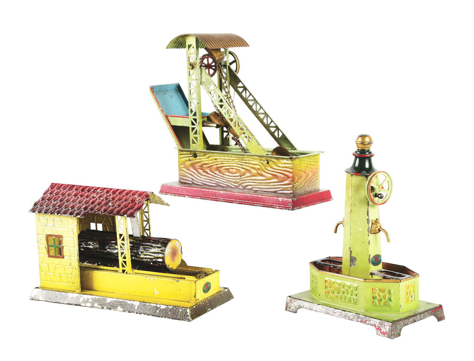 LOT OF 3: GERMAN HAND PAINTED DOLL COMPANY STEAM (1 of 3)