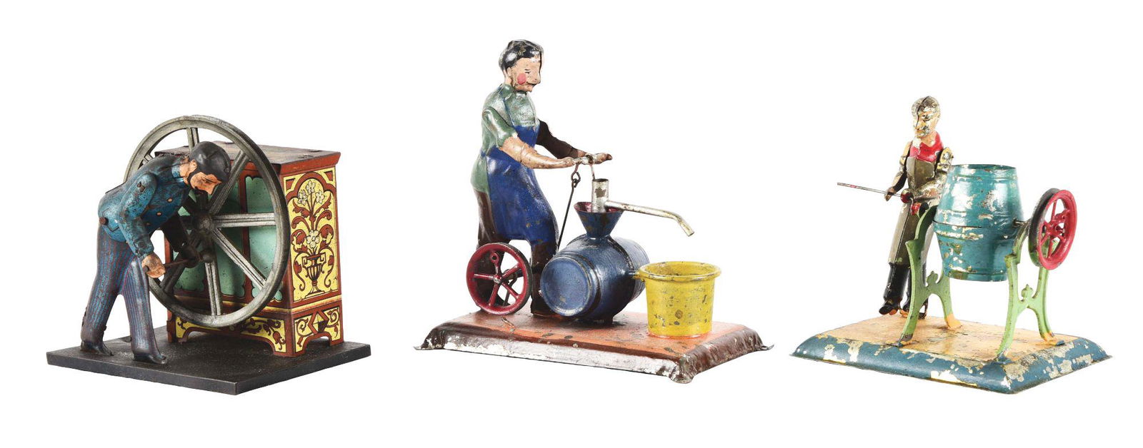 LOT OF 3: EARLY GERMAN HAND PAINTED AND LITHOGRAPHED (1 of 4)