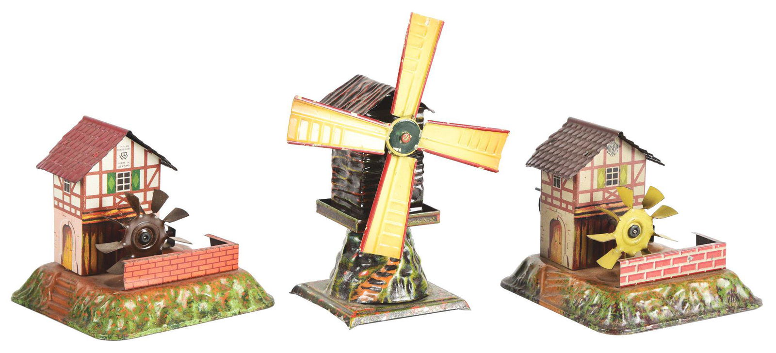 LOT OF 3: EARLY HAND PAINTED GERMAN STEAM TOY (1 of 4)