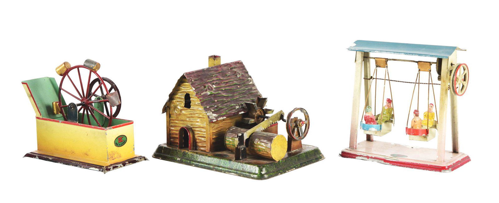 LOT OF 3: GERMAN DOLL COMPANY STEAM ACCESSORY TOYS. (1 of 4)