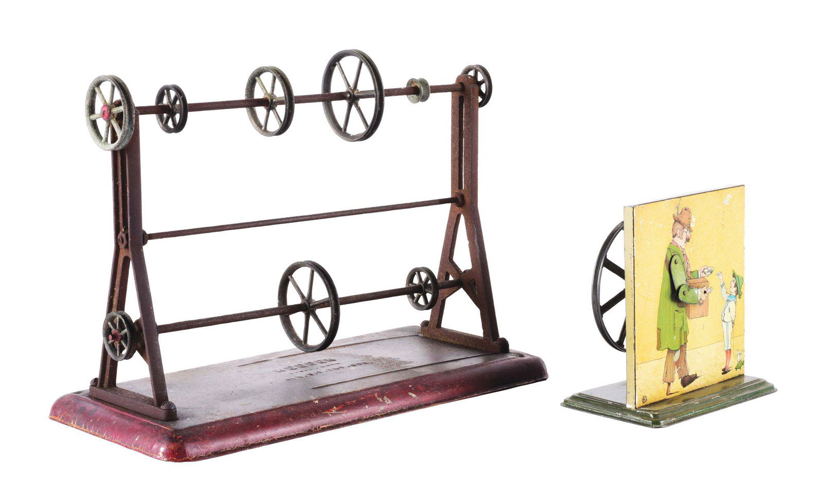 LOT OF 2: EARLY GERMAN STEAM ACCESSORY TOYS. (1 of 4)
