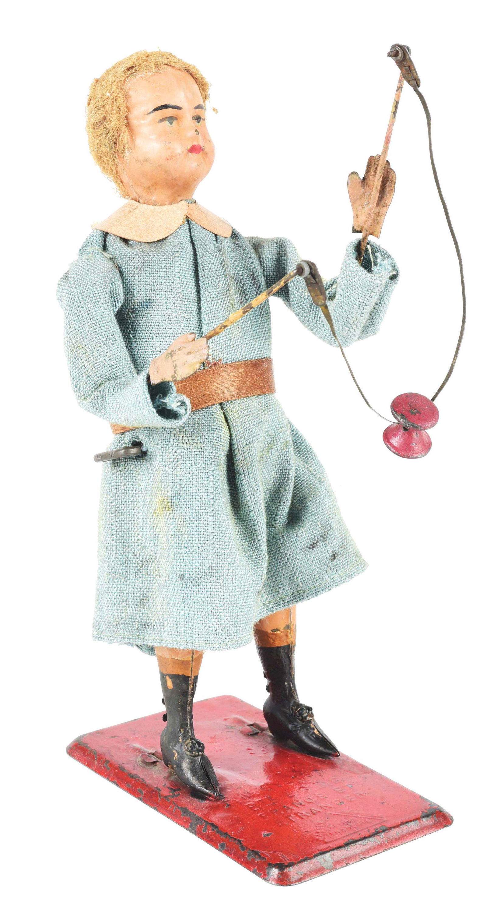 EARLY FRENCH PRE-WAR MARTIN BOY PLAYING WITH YO-YO. (1 of 5)