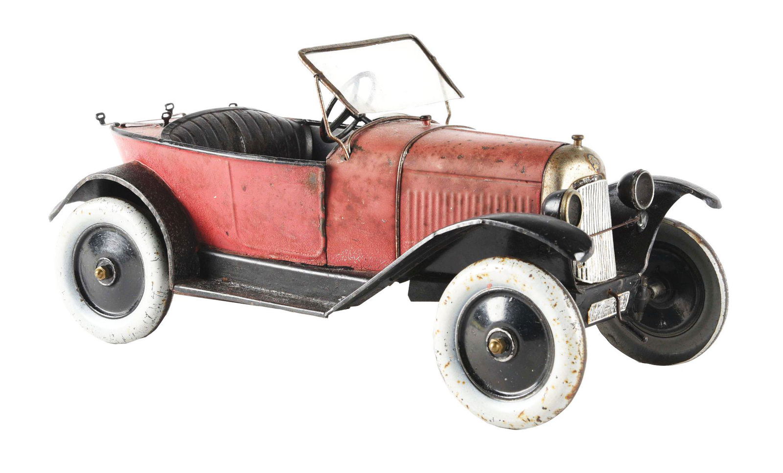 FRENCH PRE-WAR CITROEN BOAT-TAIL RACE CAR TOY. (1 of 3)