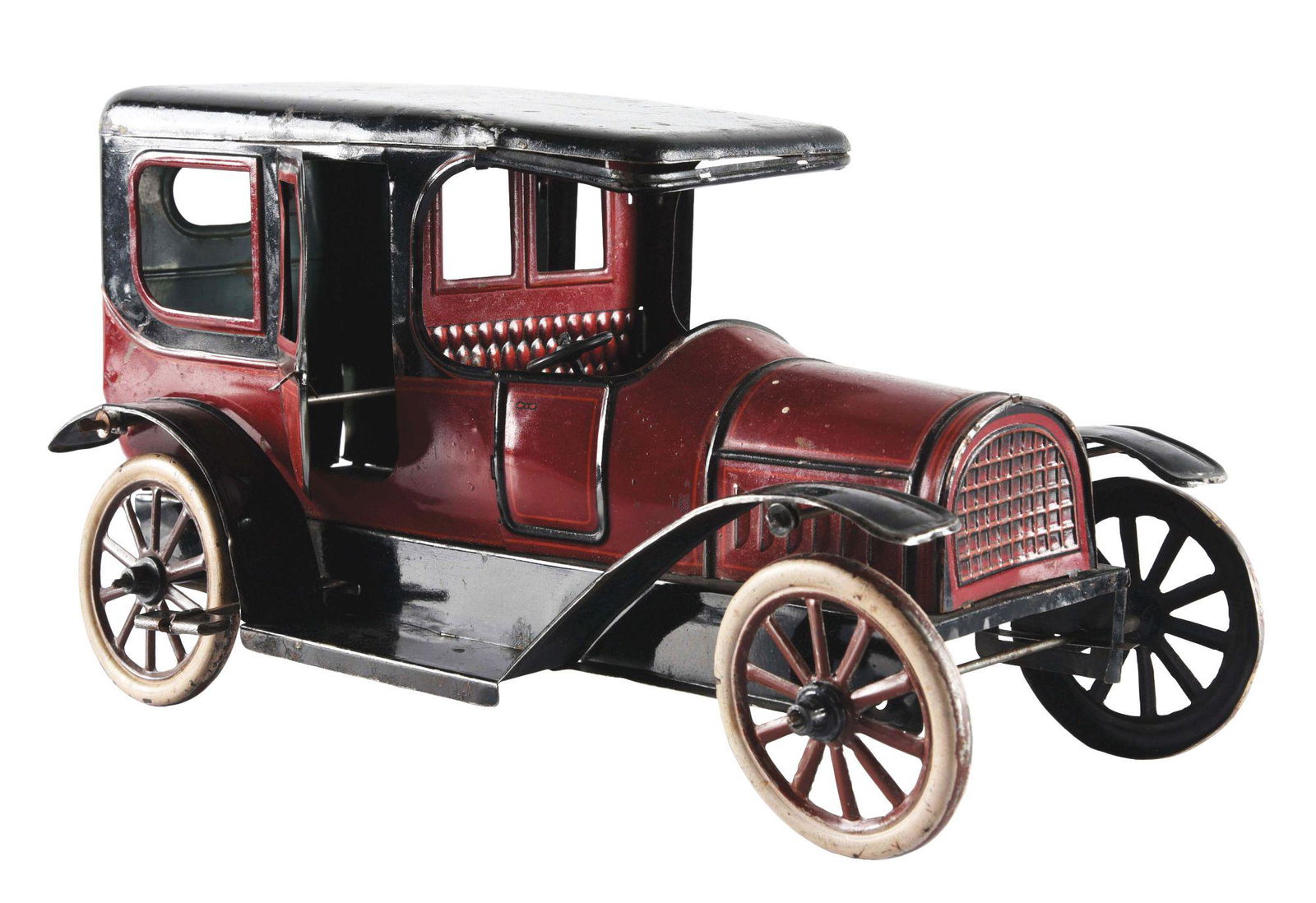 GERMAN TIN LITHO WIND-UP AUTOMOBILE TOY. (1 of 3)