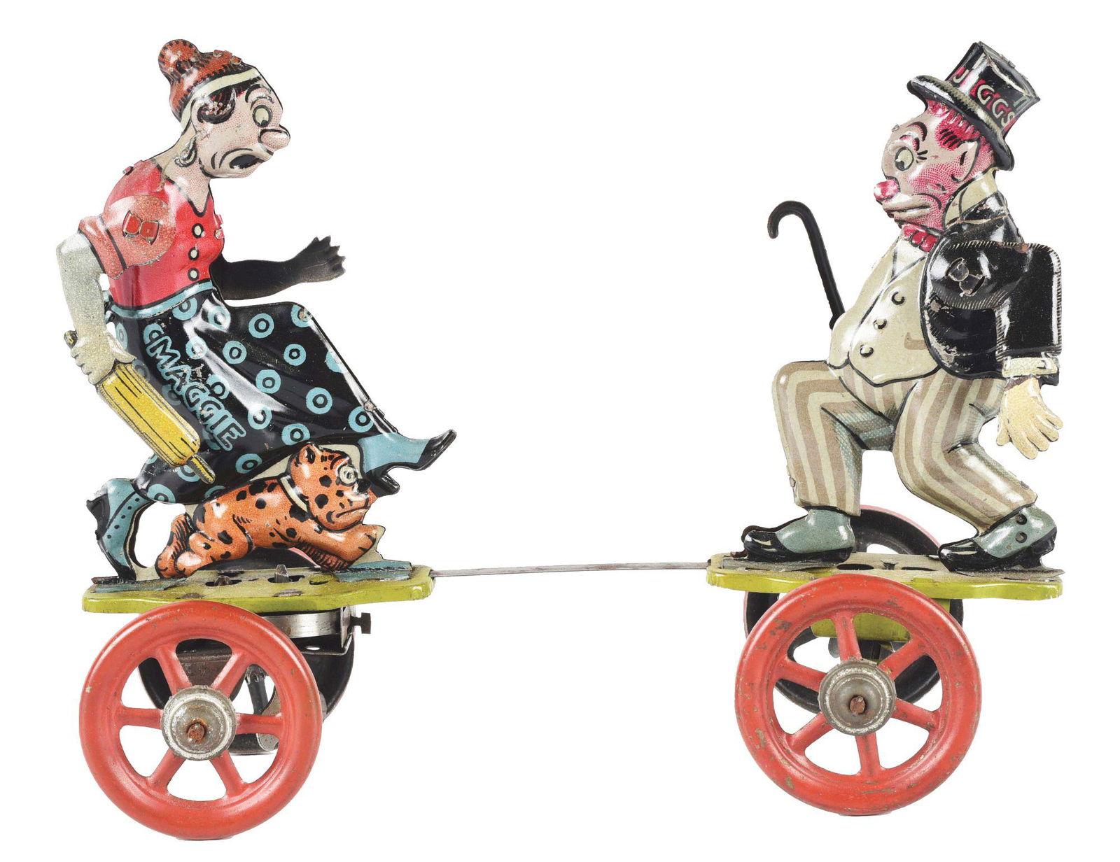 GERMAN NIFTY TIN LITHO MAGGIE & JIGGS TIN LITHO (1 of 5)