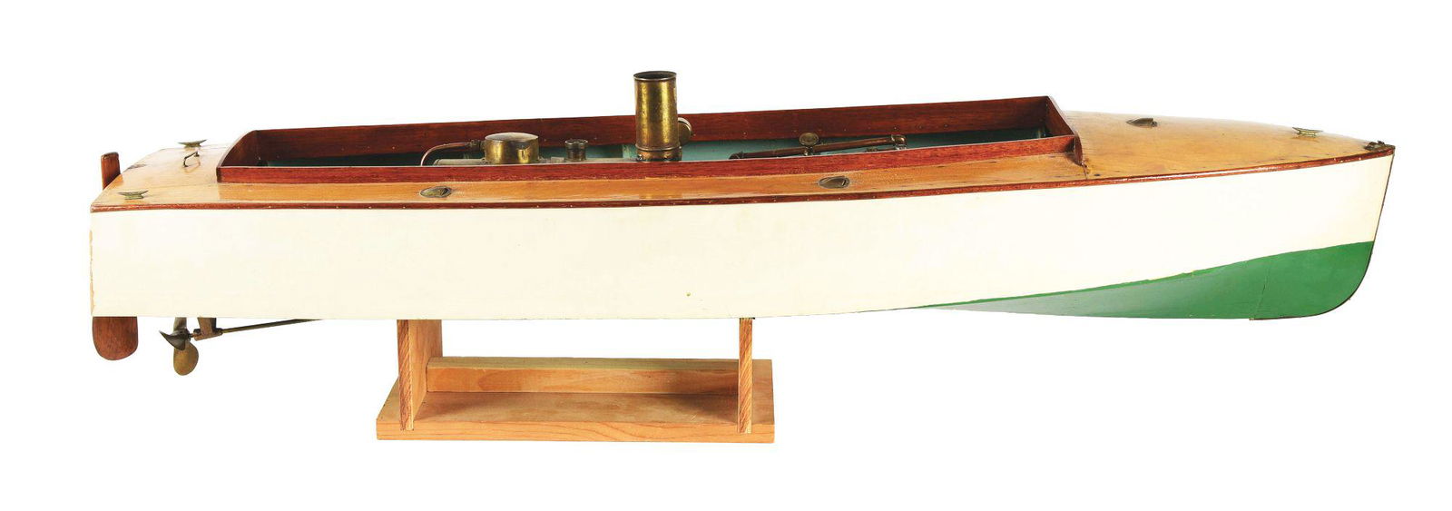 EARLY 1920'S H. E. BARRACUDA STEAM BOAT. (1 of 5)