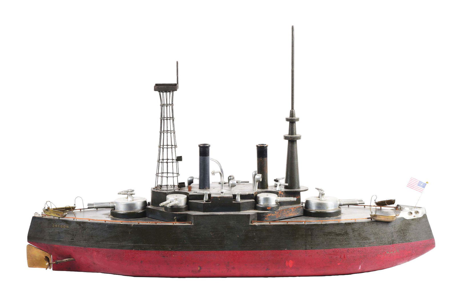 ELECTRICAL BATTLESHIP PATENTED AFTER THE U.S.S. OREGON. (1 of 3)