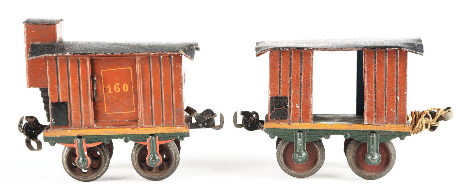 LOT OF 2: GERMAN PRE-WAR MARKLIN I GAUGE NO. 160 GUARD (1 of 4)