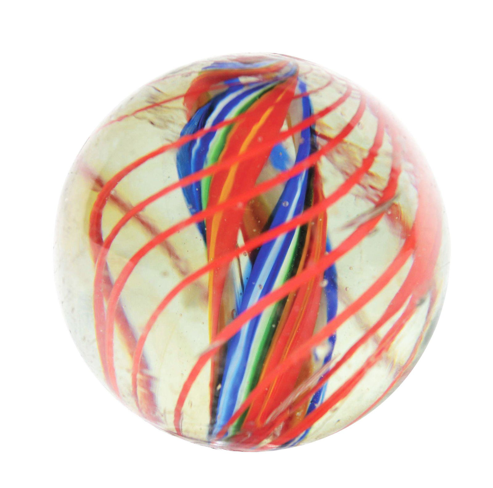 LARGE DIVIDED CORE SWIRL MARBLE. (1 of 6)