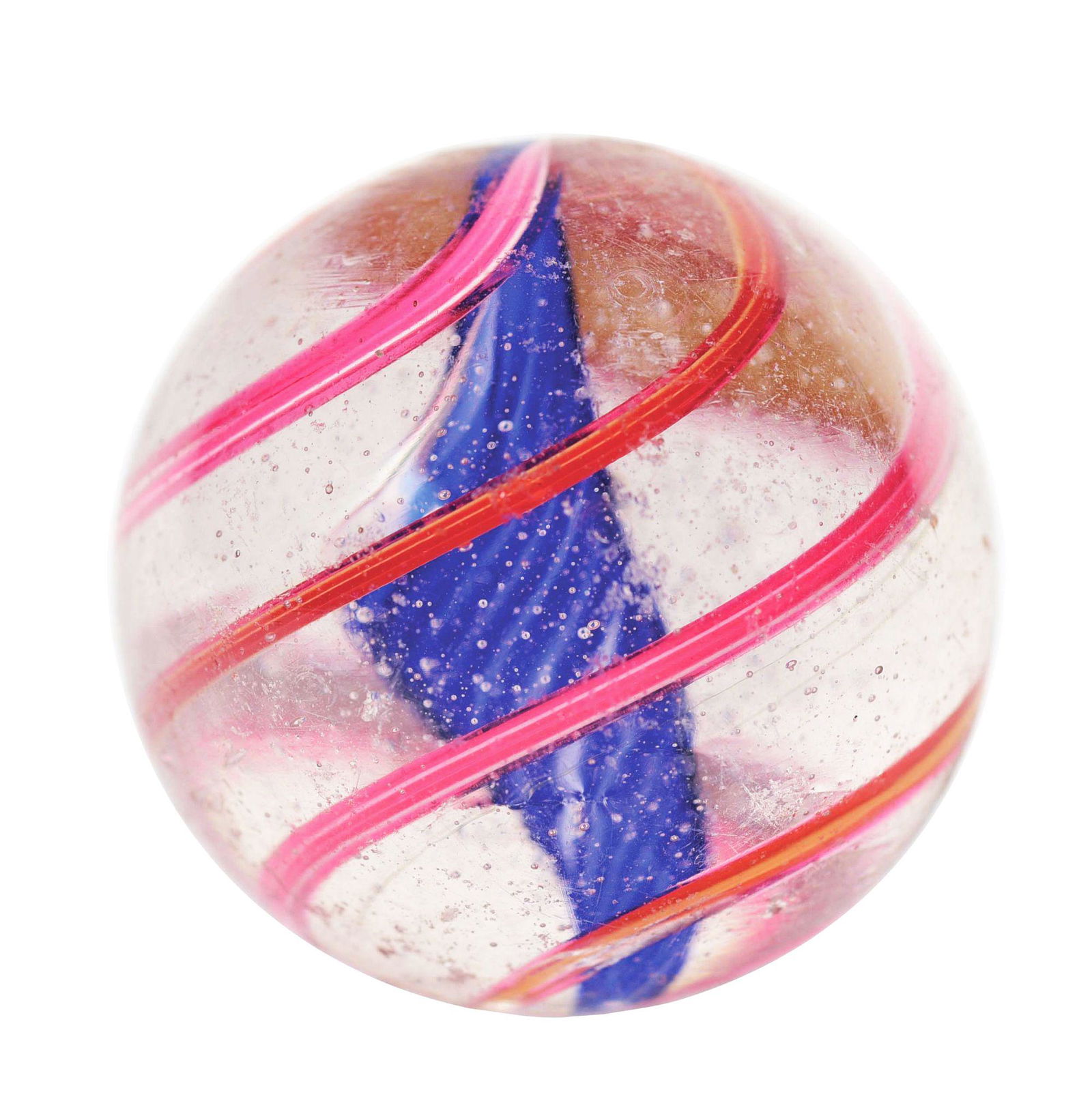 LARGE SOLID CORE SWIRL MARBLE. (1 of 6)