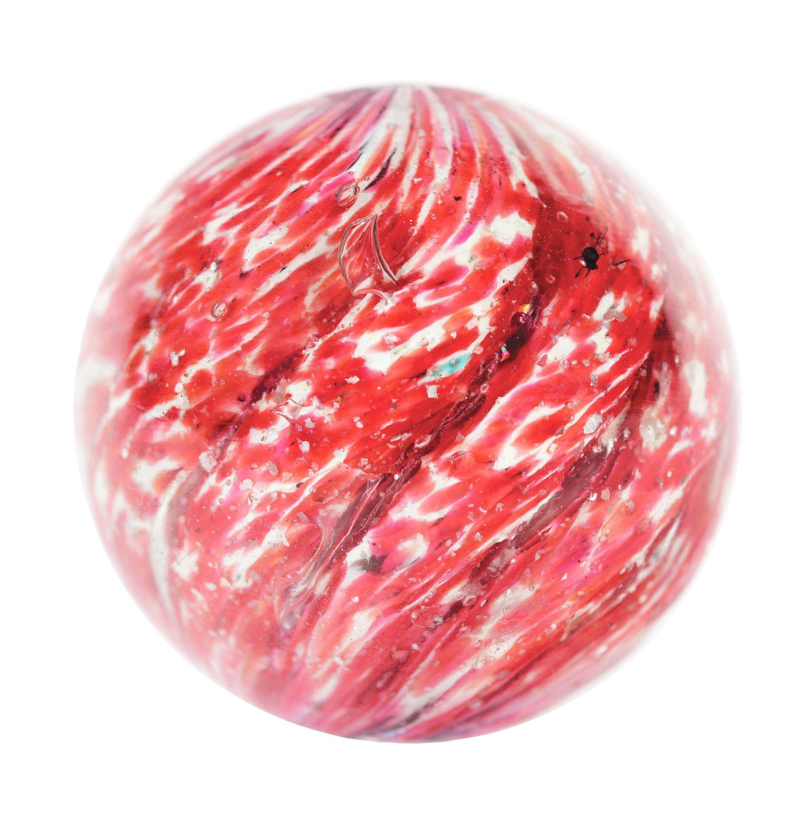 LARGE EIGHT LOBED ONIONSKIN MARBLE WITH MICA. (1 of 6)