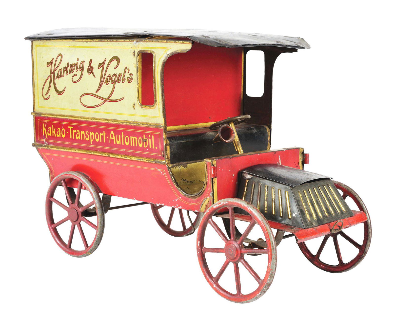 HARTWIG & VOGEL'S AUTOMOBIL BISCUIT TIN. (1 of 5)