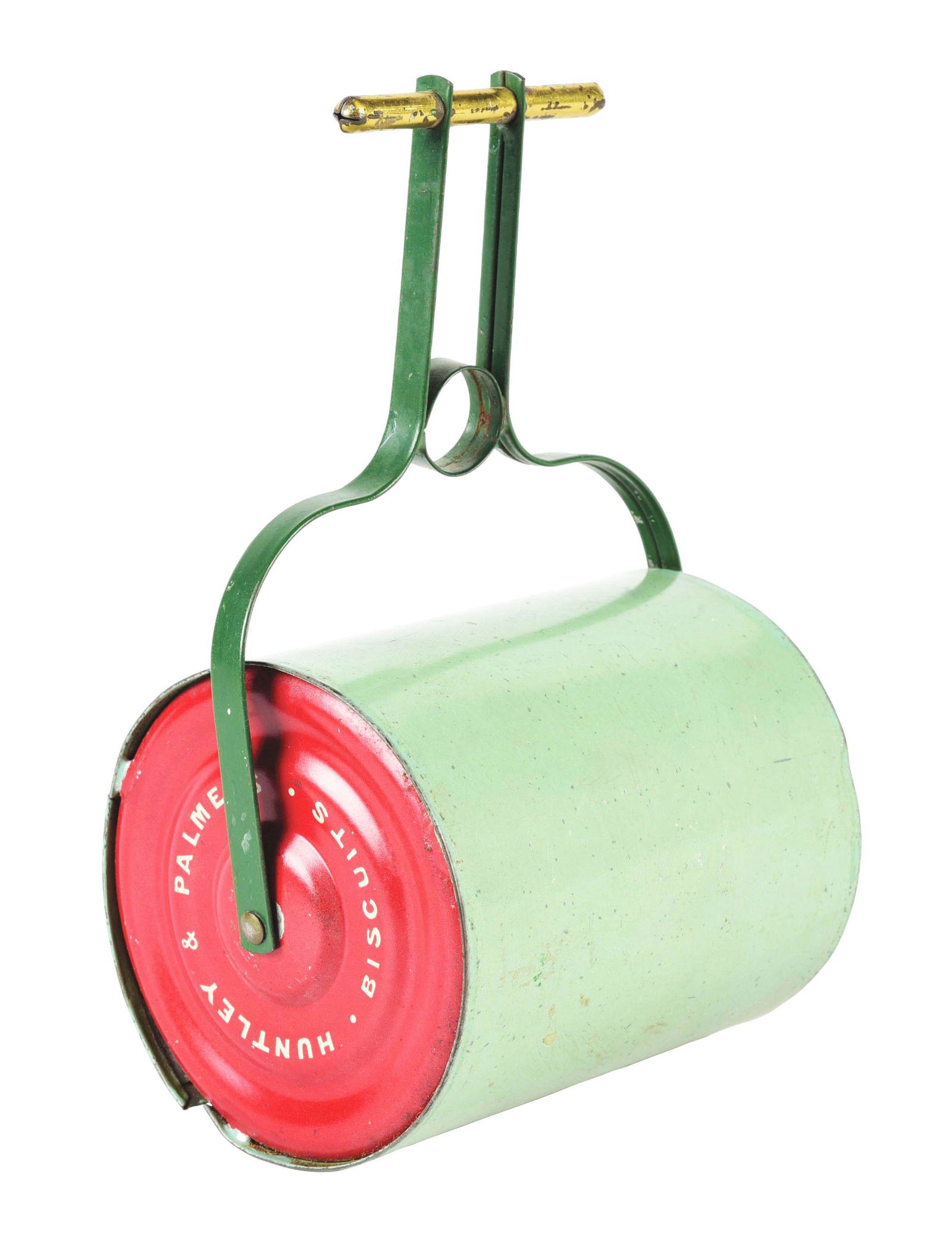 HUNTLEY & PALMER GARDEN ROLLER BISCUIT TIN. (1 of 4)