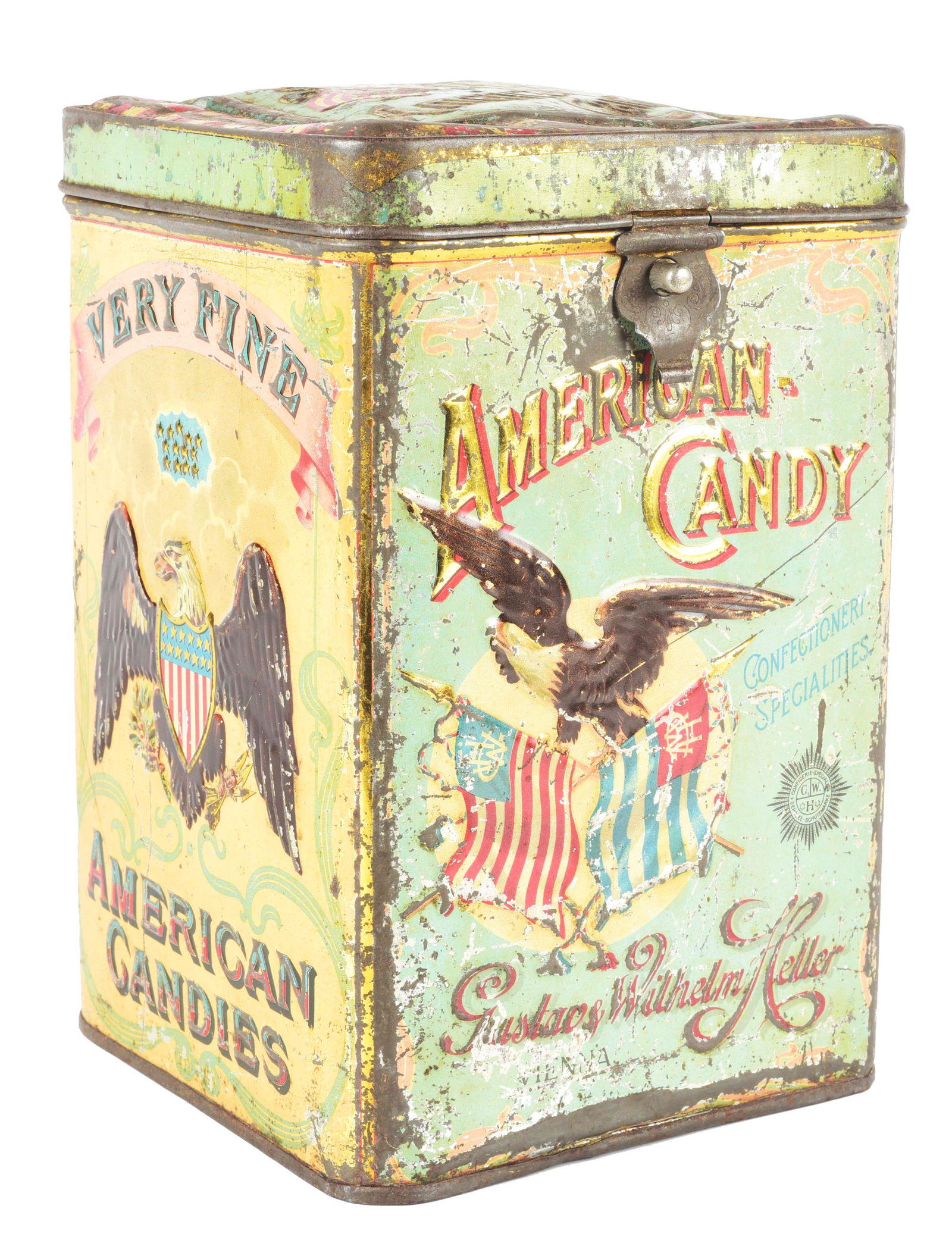 AMERICAN CANDY TIN. (1 of 5)