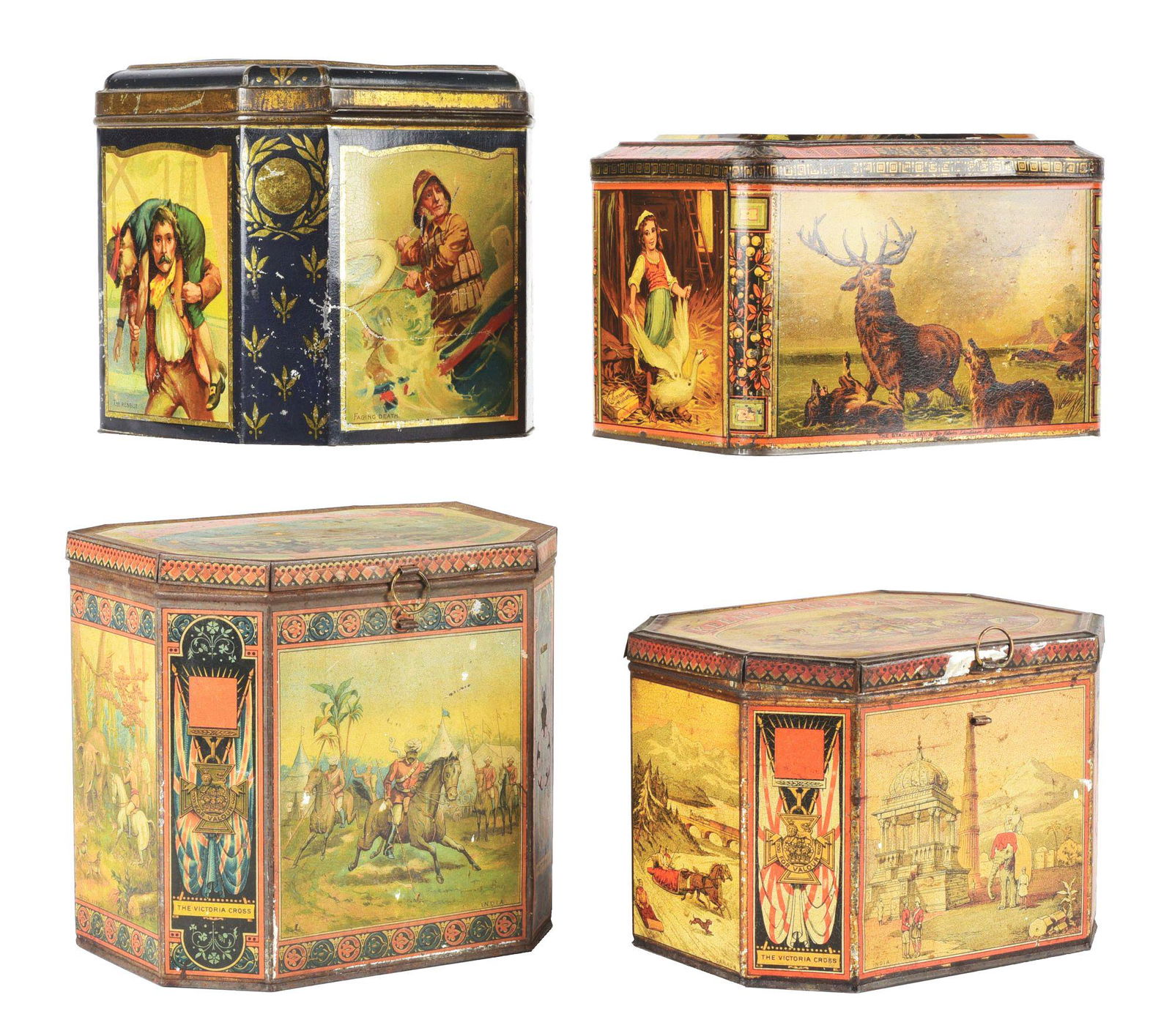 LOT OF 4: MUSTARD TINS. (1 of 6)