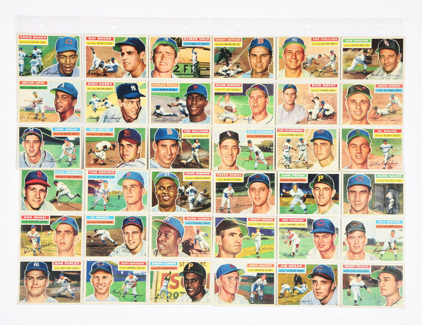 APPROXIMATELY 90 NICE FRESH OUT OF THE HOUSE 1956 TOPPS (1 of 6)