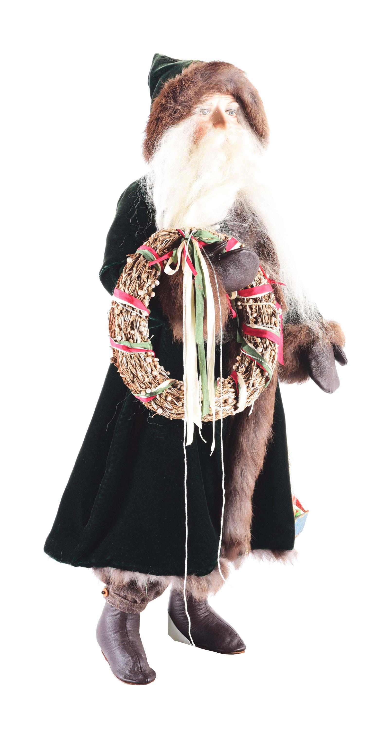 EARLY SANTA CLAUS DECORATIVE FIGURE. (1 of 5)