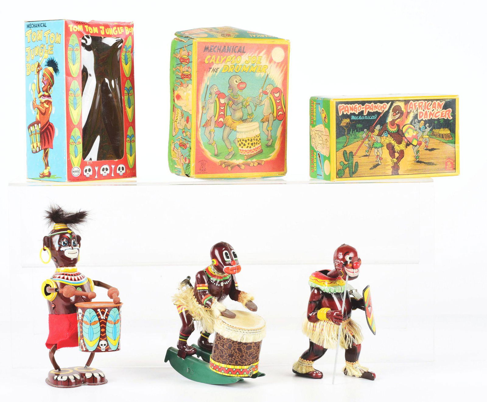 LOT OF 3: JAPANESE TIN LITHO WIND-UP AFRICAN-RELATED (1 of 4)