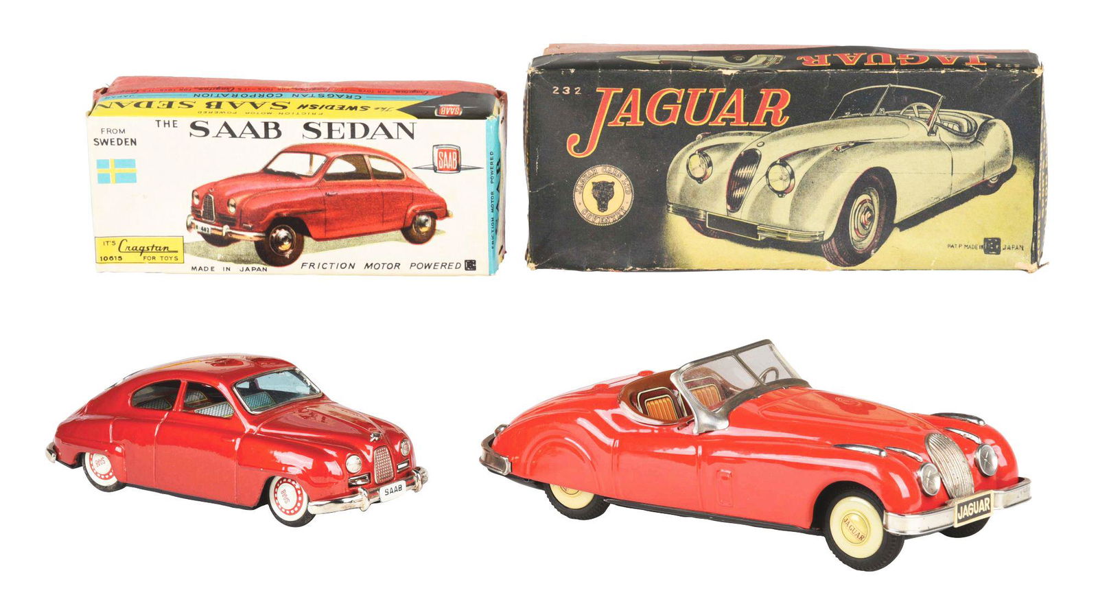 LOT OF 2: JAPANESE TIN LITHO FRICTION BANDAI (1 of 3)