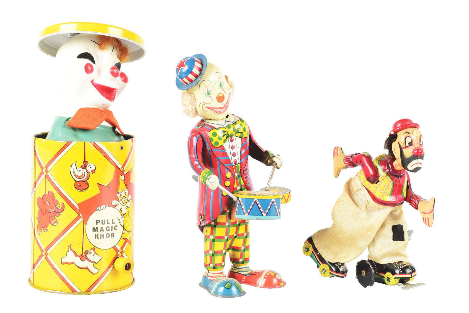 LOT OF 3: VARIOUS JAPANESE AND AMERICAN MADE CLOWN (1 of 4)