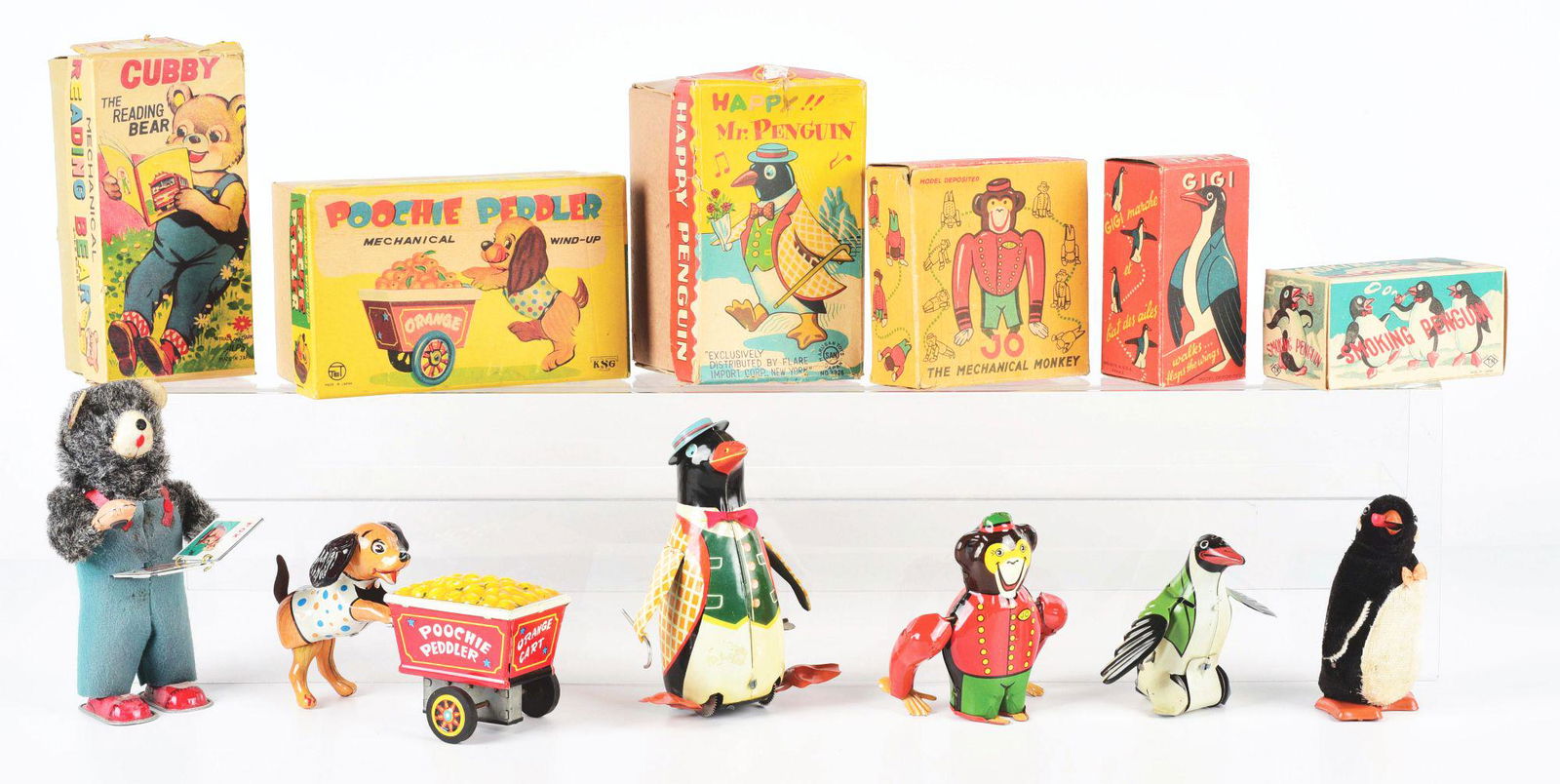 LOT OF 6: VARIOUS JAPANESE AND FRENCH TIN LITHO AND (1 of 4)