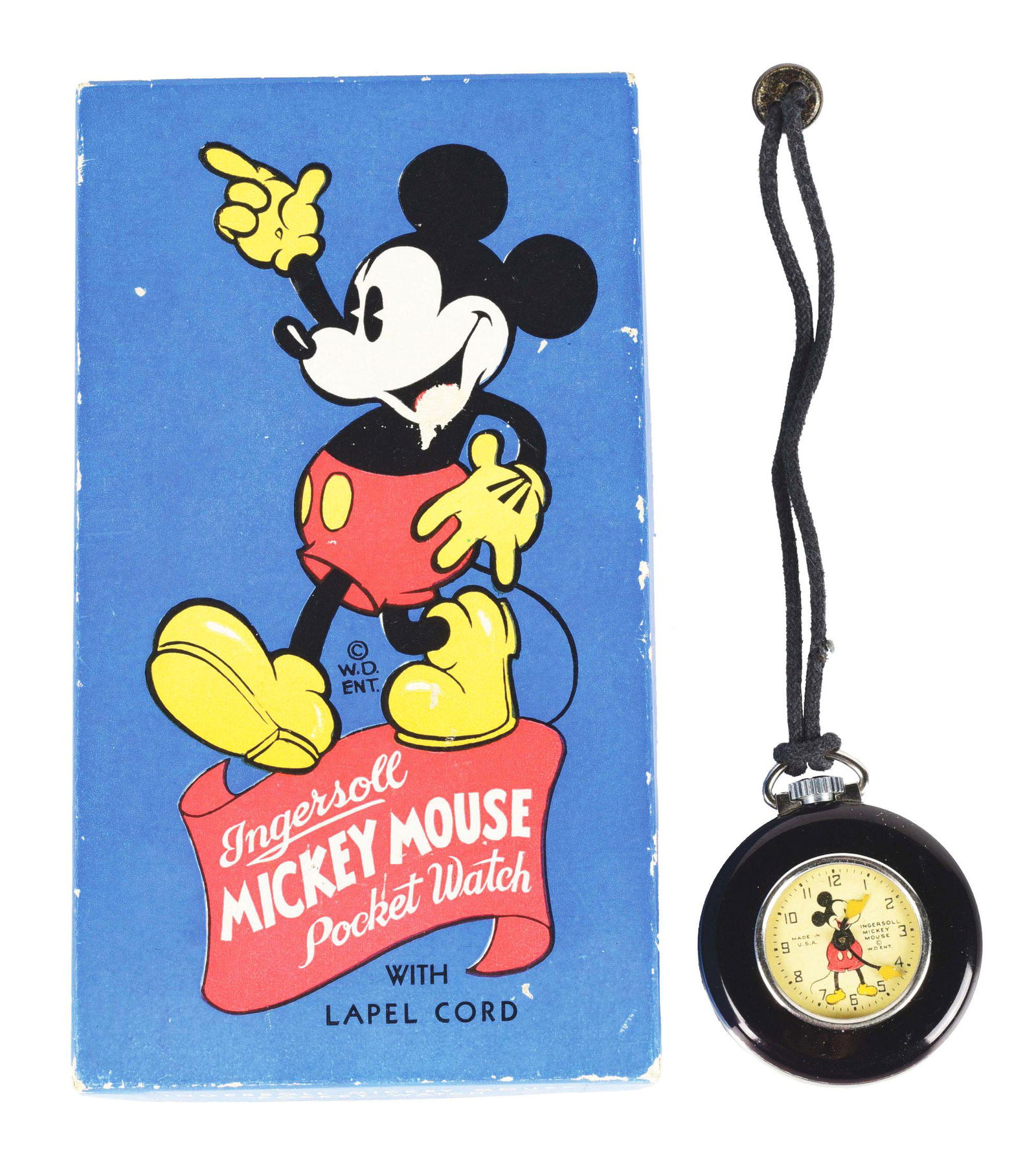 PRE-WAR WALT DISNEY INGERSOLL MICKEY MOUSE POCKET (1 of 3)