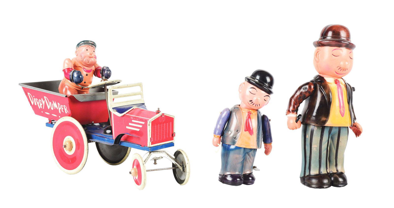 LOT OF 3: TIN LITHO AND CELLULOID MARX AND JAPANESE (1 of 4)