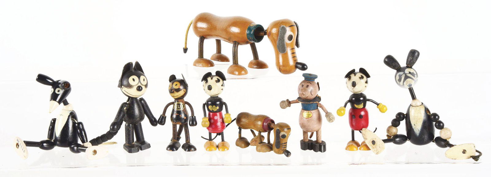 LOT OF 9: VARIOUS AMERICAN MADE FUN-E-FLEX SCHOENHUTT (1 of 1)