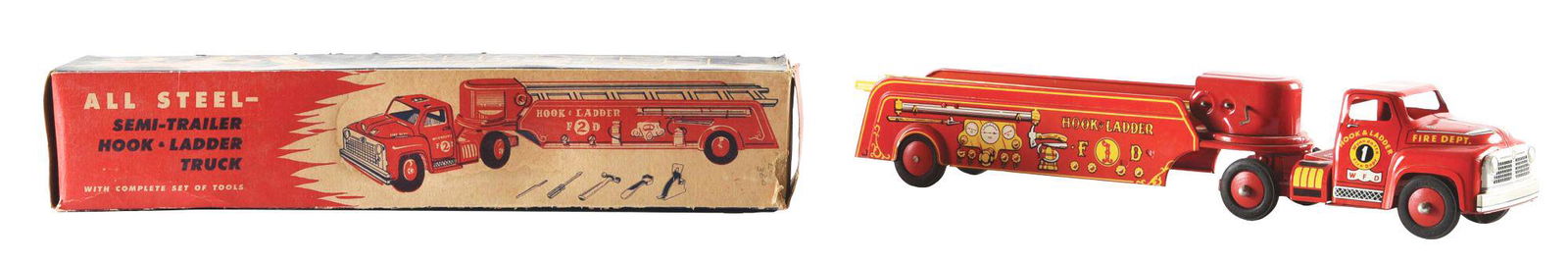 PRESSED STEEL WYANDOTTE HOOK AND LADDER FIRE DEPARTMENT (1 of 3)