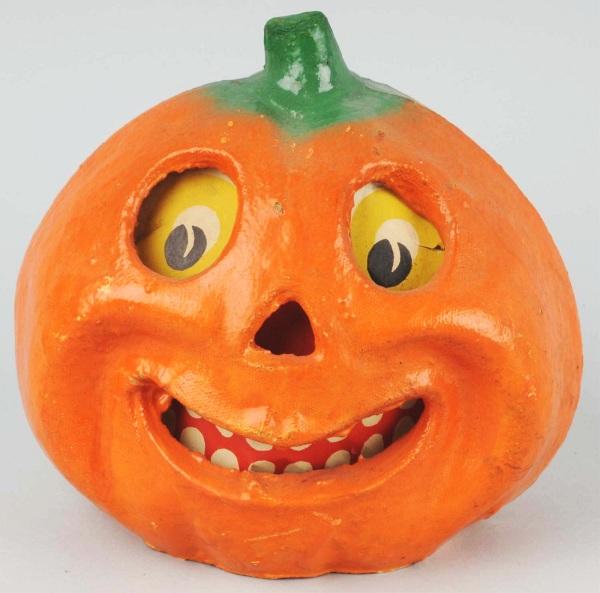 Halloween Pumpkin Jack-O-Lantern.: Original paper inserts. Size: 6 - 1/2" T.