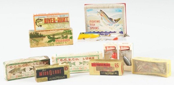 Large Box Lot of Fishing Lures.: Many with their original boxes. (Very Good - Excellent).