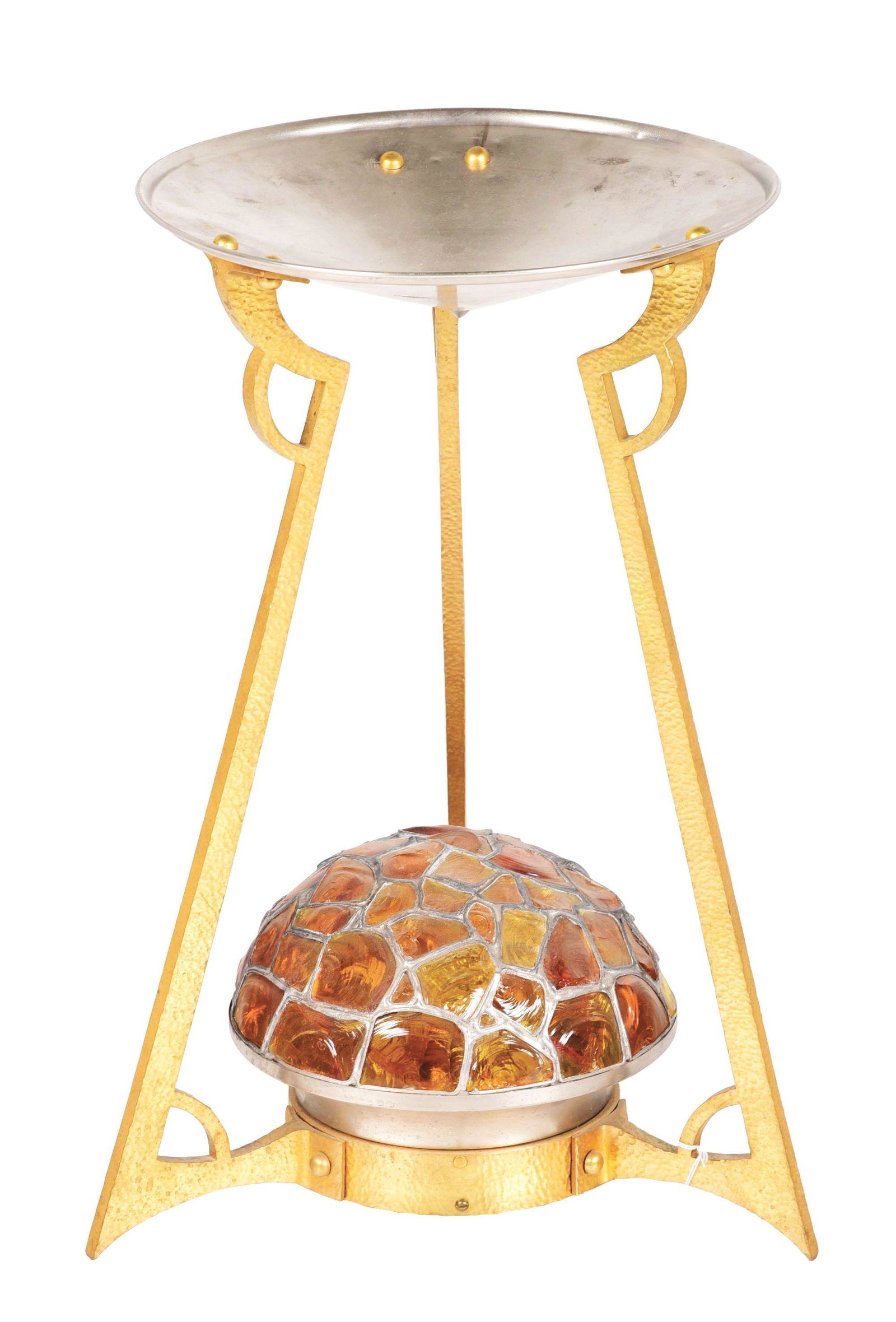 AUSTRIAN CHUNKED JEWELED SIDE TABLE. (1 of 3)