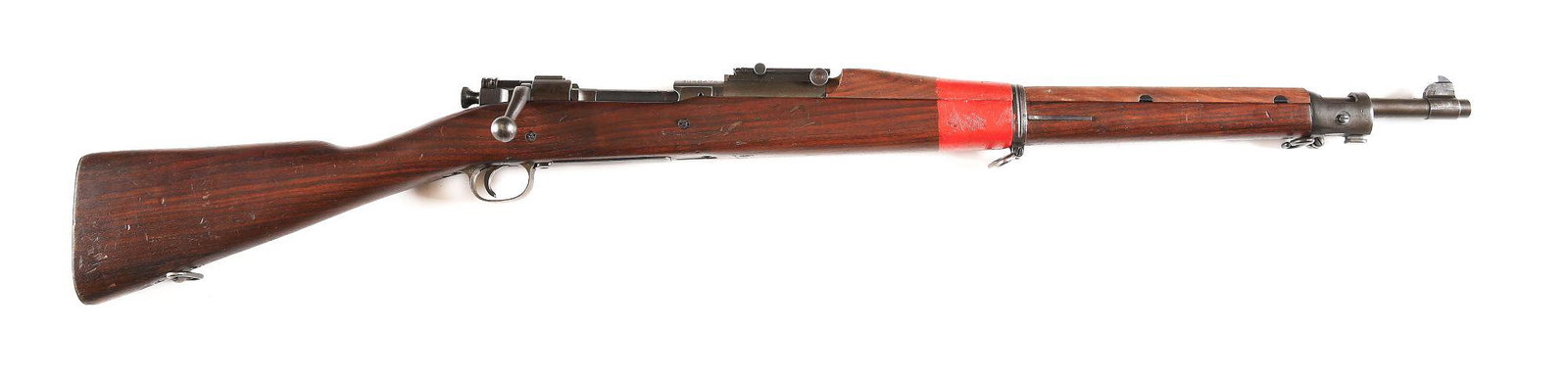 (C) SCARCE REMINGTON MODEL 1903 "RED STAR" BOLT ACTION: Remington Model 1903 "Red Star" bolt action rifle in .30-06. These "Red Star" rifles were made by Remington on the Rock Island Arsenal tooling, before being sent to England under the lend lease progra