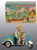 26:Tin Litho Ice Cream Vendor Cycle Batt-Op Toy in O/B