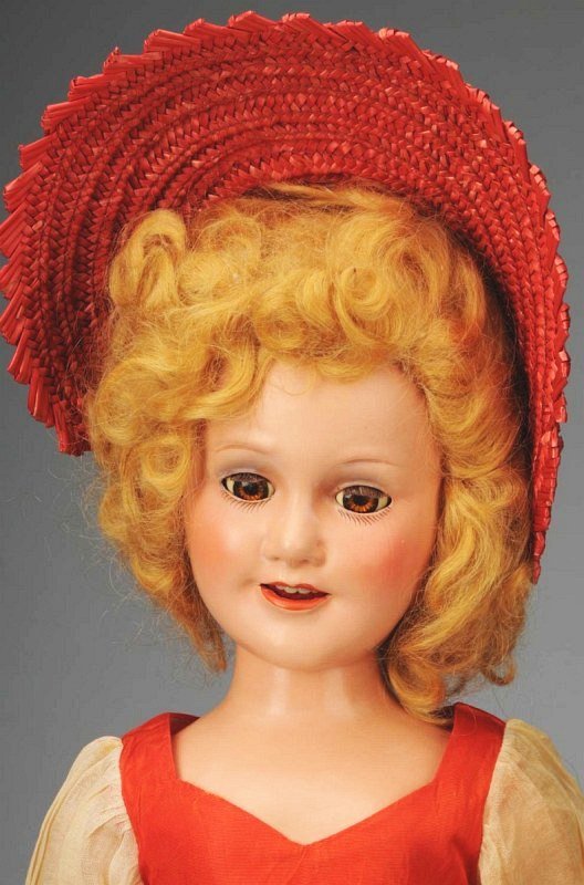 Rare Ideal Teenager.: American, 1938. All composition (light crazing, crack on one upper leg), variant of Judy and Deanna molds, clear brown sleeping eyes, open mouth with teeth, eye shadow, rosy cheeks, original blonde cu
