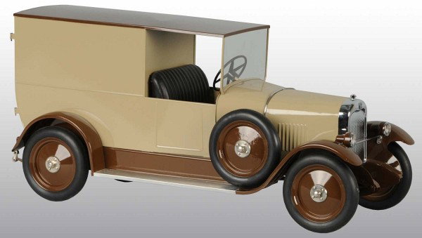 Contemporary Pressed Steel Citroen Panel Truck.: Made by the Pelton Sidney Collection in Pennsylvania. Contemporary reproduction of the Citroen B-14. Includes original shipping box. 19 - 1/2" L. (Mint).
