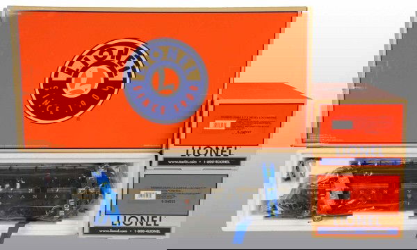 Lionel Pennsylvania E-7 Diesel AA Diesel Loco Set: American. Scale item. Green stripe. Train set has never been run. Includes original box and shipping box. (Near Mint - Mint).