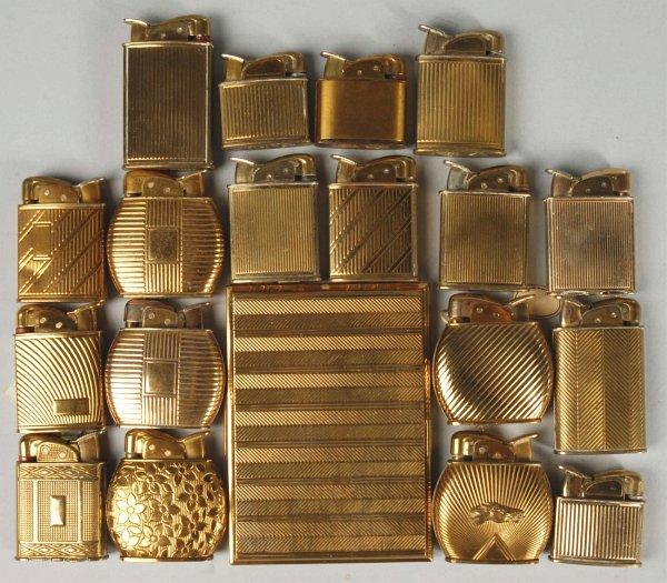 Lot of Approximately 18 Evans Lighters.: Size: Largest: 4 - 1/2" L.