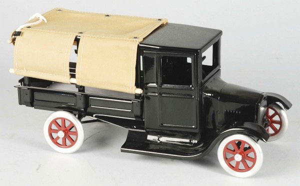 Lot of 2: Pressed Steel Buddy L Flivver Toys.: T production. Includes one Flivver huxter and one Flivver dump truck. Size: Largest: 14" L.