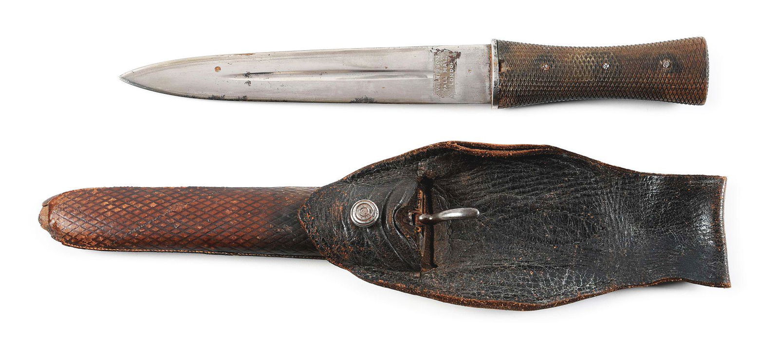 WILKINSON SHAKESPEAR HUNTING KNIFE.: Conceived in India during the glory days of the British Empire, the Shakespeare knife was designed by Henry Shakespear who is a man with an illustrious and adrenaline filled history. Shakespeare was a