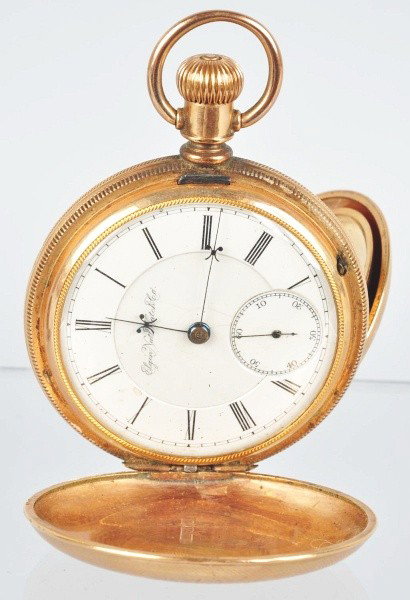 Elgin Hunter Case Pocket Watch.: Working, signed B.W. Raymond, 17 size. Size: